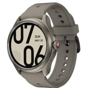 Ticwatch Pro 5 - Wear OS Smartwatch mit Snapdragon W5&#043; Gen 1 - 80h Akku - Fitness & Gesundheit - 5ATM wasserdicht in Sandstone für 143,76€ (statt 234,98€)