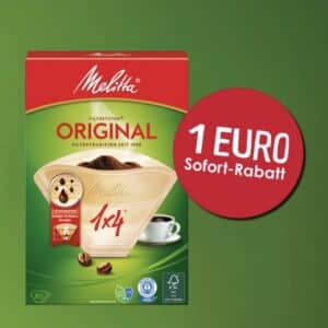 1 € Sofort-Rabatt auf Melitta Filtertüten sichern