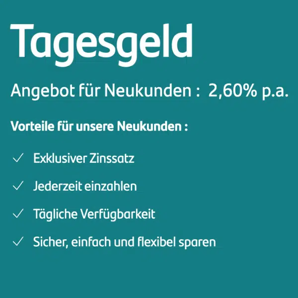 Thumbnail 🏦 2,60% Zinsen für 4 Monate bei Suresse Direkt Bank Tagesgeld