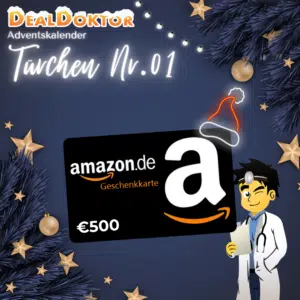 Thumbnail 🎁 DealDoktor Adventskalender - Türchen 1: 500€ Amazon.de-Gutschein