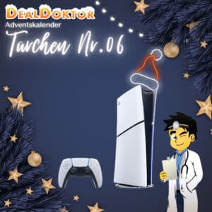 🎁 DealDoktor Adventskalender - Türchen 6: PlayStation 5 Slim (Digital Edition) gewinnen
