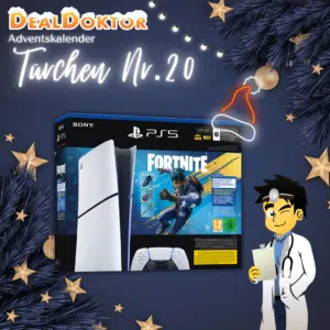 Thumbnail 🎁 DealDoktor Adventskalender - Türchen 20: PlayStation 5 Slim Digital Edition - Fortnite Flowering Chaos Set