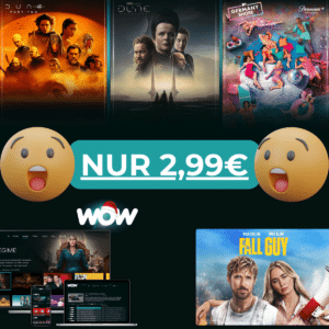 WTF?! Nur noch 2,99€/Monat! 🔥 12 Monate WOW Filme & Serien 😲 Normalpreis: 9,98€/Monat