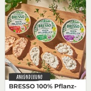 Bresso 100% pflanzlich gratis testen - Bewerbung erforderlich!
