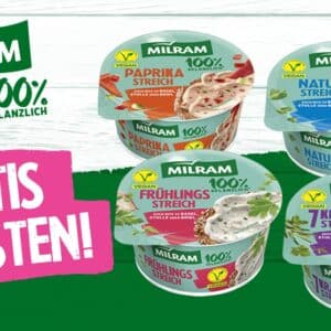 MILRAM veganer Aufstrich gratis testen (scondoo/Couponplatz)