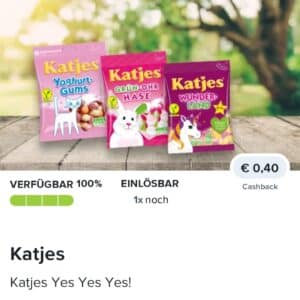 0,40€ Cashback auf Katjes Gums bei Marktguru