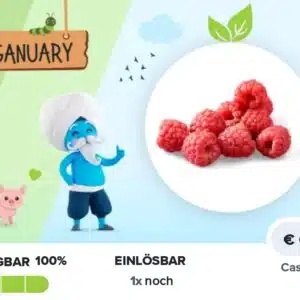 Der Veganuary geht los - 40 ct Cashback auf frische Himbeeren