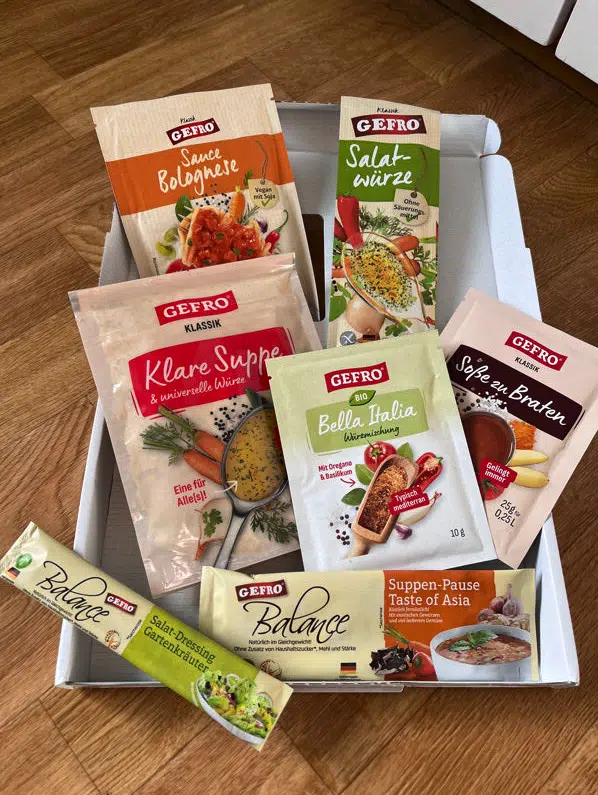 Gefro Probierpaket mit Suppen und Tütchen