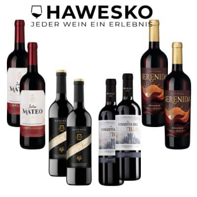 Thumbnail 🍷 Weinpaket mit 8 spanischen Rotweinen + 2 Zwiesel Gläsern für 39,90€