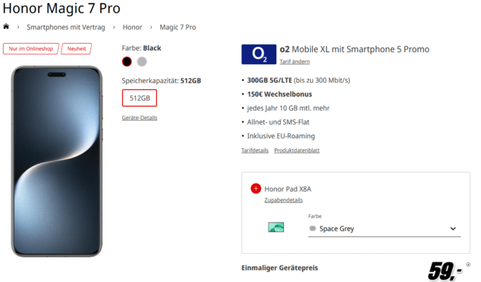 Honor Magic 7 Pro Handytarif
