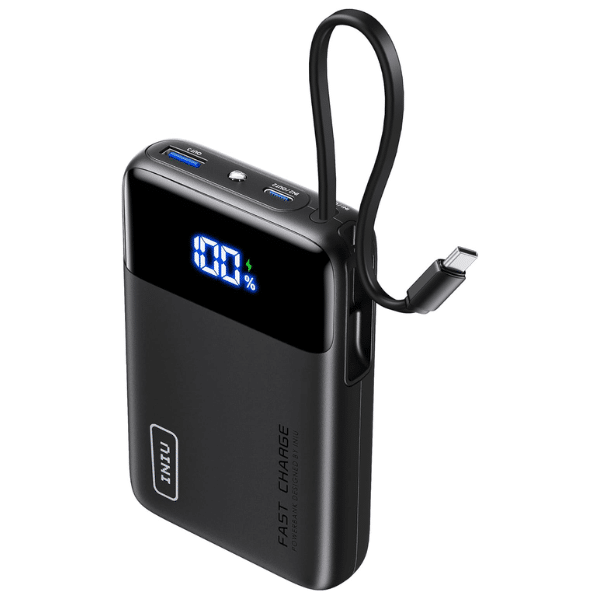 Thumbnail NO-Brainer! 🤑 INIU Power Bank, 22,5W 20000mAh, integriertes USB-C Kabel, für 14,24€ = 50% Ersparnis! 😀