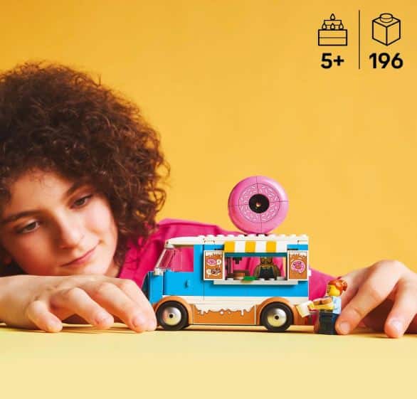 LEGO City Donut Truck: Spielzeug Foodtruck mit 2 Minifiguren 