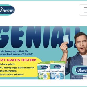 Dr. Beckmann WC Reinigungs-Blätter gratis testen (GZG) 🚽