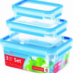 Emsa Clip & Close Frischhaltedosen 3-teiliges Set 0,55&#043; 1,00&#043; 2,20 L für 10,99€(statt 14,95€)