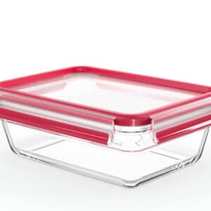 Emsa N10410 Clip & Close Glas Frischhaltedose 1,3 L in transparent/rot für 7,61€ (statt 13,99€)