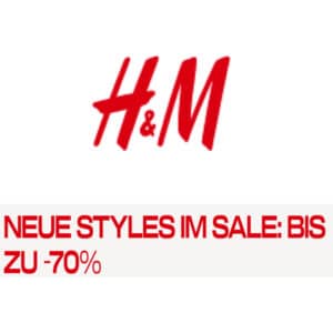 H&M Sale mit bis zu 70% Rabatt
