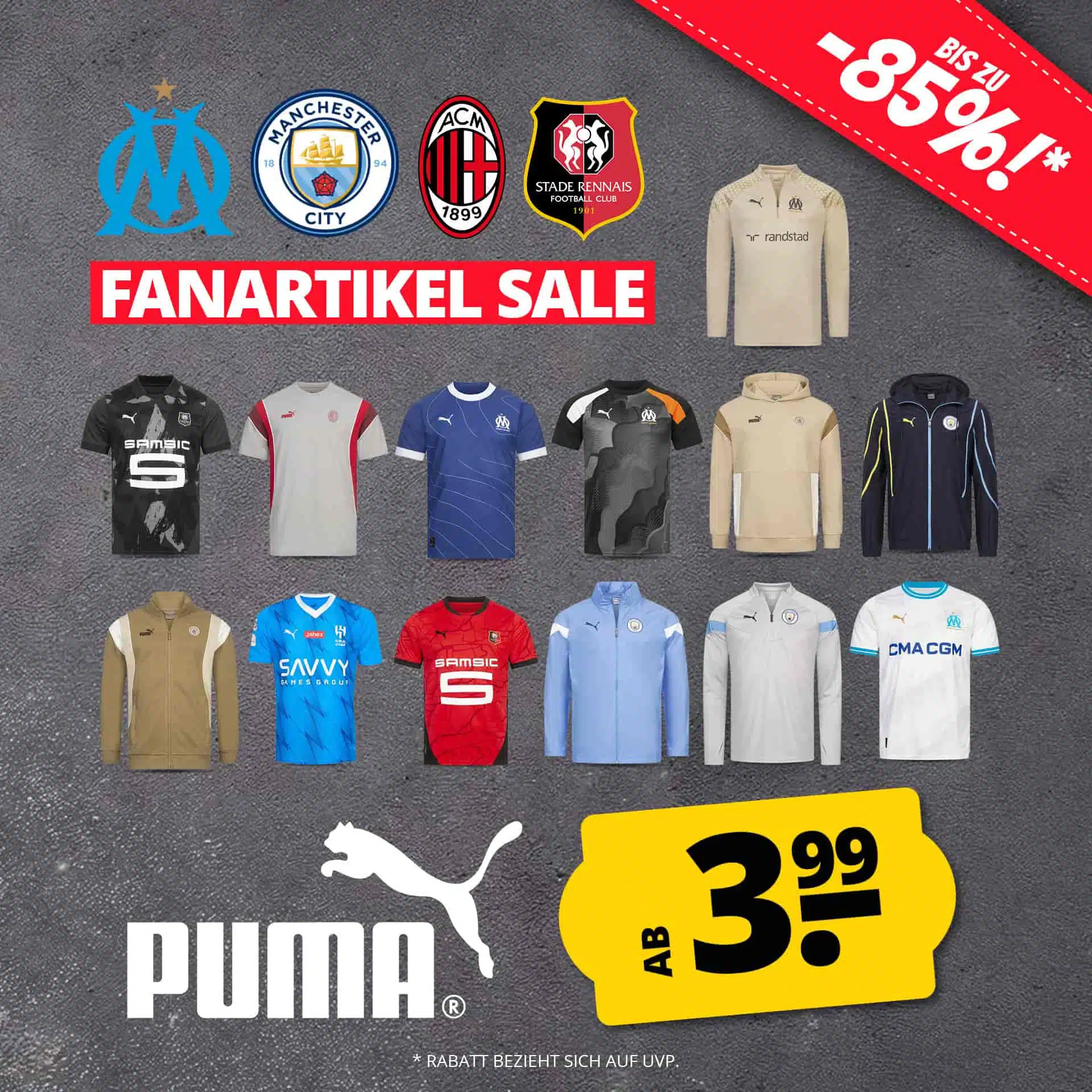 Thumbnail ⚽️ Puma Fanartikel Sale: Jede Menge neue Deals - mit BVB, AC Mailand, DHB und mehr! 🤩