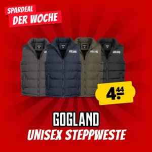 🦺 GOGLAND "Tjörn" Unisex Steppweste für 9,39€ inkl. Versand