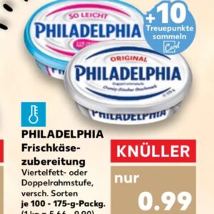 Philadelphia für €0,99, 10 Treuepunkte dazu verdienen