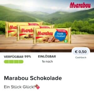 0,50€ Cashback auf Marabou Schokolade🍫 bei Marktguru