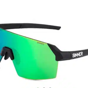 Sinner Slice Sportsonnenbrille Limited Edition in grün/schwarz für 25,90€(statt 79,99€)