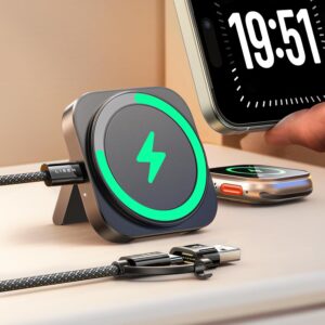 Magsafe Ladegerät LISEN, Reisen Wireless Charger für iPhone,  für 14,39€ (statt 16€)