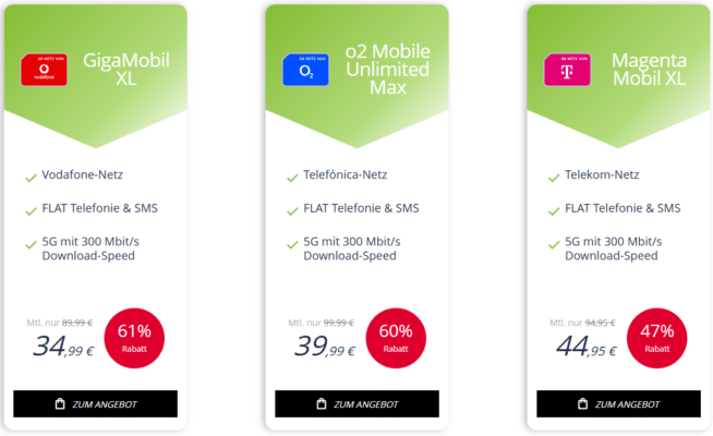 Freenet Unlimited Tarife mit Full-Speed