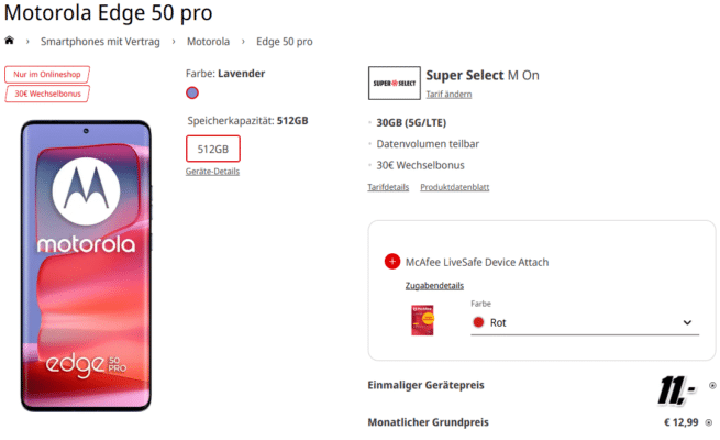 Motorola Edge 50 pro