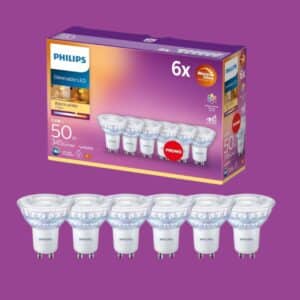 💡 6x dimmbare Philips LED Classic 50W warmweiß für 15,99€ (statt 24€)