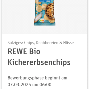 REWE Produkttest - REWE Bio Kichererbsenchips