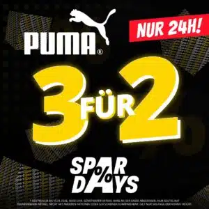 Thumbnail 🔥 Sportspar: PUMA 3 für 2 Aktion - nur bis morgen früh!