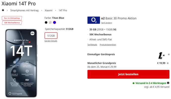 Xiaomi 14T Pro Tarif