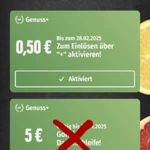Edeka APP Gutschein für Februar 0,50 €
