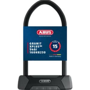 ABUS Bügelschloss Granit XPlus 540 &#043; USH-Halterung - Fahrradschloss mit 13 mm starkem Bügeln in schwarz für 59,66€(statt 76,95€)