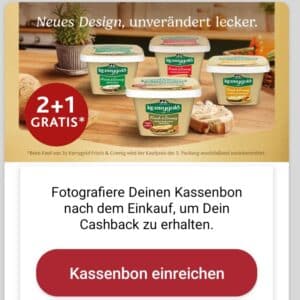 Kerrygold Frisch und Cremig 2&#043;1 gratis bei scondoo & Couponplatz