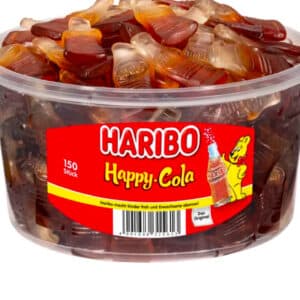Haribo Fruchtgummi Happy Cola Runddose 1200g für 5,99€ (statt 8,79€)[Müller Abholung]