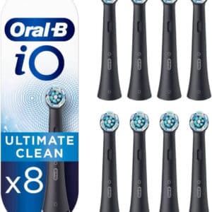 8 Stück Oral-B iO Ultimative Reinigung Aufsteckbürsten für elektrische Zahnbürste in schwarz und weiß für 34,99€(statt 39,89€)