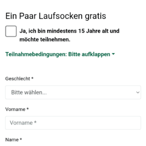 AOK gratis Laufsocken nur für Bayern!!!