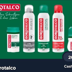 20% Cashback auf Borotalco Deo&#039;s bei Marktguru