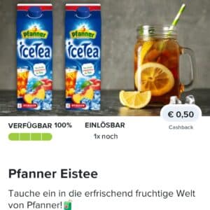 0,50€ auf Pfanner Eistee bei Marktguru