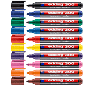edding 300 Permanentmarker 10 bunte Stifte für 9,90€ (statt 13,90€)