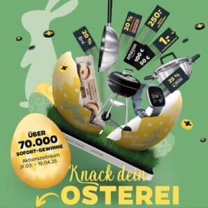 Netto&#043; App: Oster-Gewinnspiel &#034;Knack dein Osterei&#034; mit Sofortgewinnen