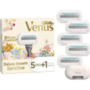 Gillette Venus, Rifle Paper Co. &#043; Venus Deluxe Smooth Sensitive Rasierklingen 5 Stück für 11,39€(statt 23,99€)