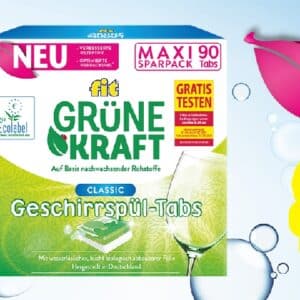 Grüne Kraft Classic Geschirrspültabs GRATIS testen! 🫗
