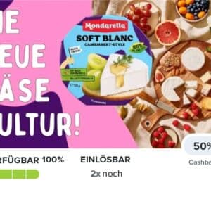 50% Cashback auf Mondarella Soft Blanc (nur bei Rewe) - Marktguru