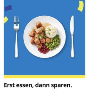 IKEA: Erst Essen 🥘 dann sparen jeden Freitag im März
