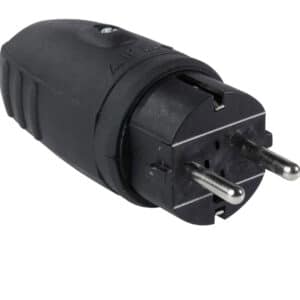 as - Schwabe Gummistecker Schutzkontaktstecker mit doppeltem Schutzkontakt