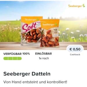 0,50€ auf Seeberger Datteln bei Marktguru