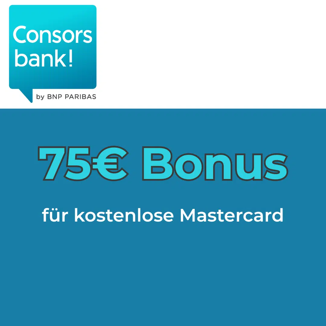 Thumbnail 💳 75€ für kostenlose Consors Finanz Mastercard!