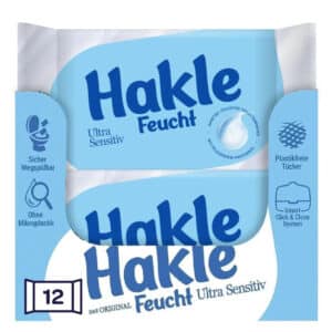 Hakle - Feucht Ultra Sensitiv Toilettenpapie 12Packungen für 12,62€(statt 23,88€)